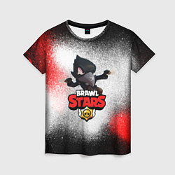 Футболка женская BRAWL STARS CROW, цвет: 3D-принт