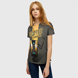 Футболка женская Claptrap, цвет: 3D-принт — фото 2
