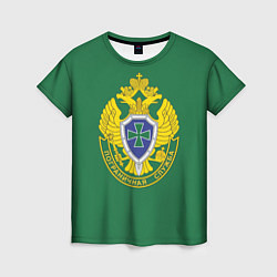 Футболка женская Пограничная служба зеленый, цвет: 3D-принт