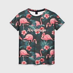 Футболка женская Flamingo, цвет: 3D-принт