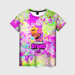 Футболка женская BRAWL STARS SANDY, цвет: 3D-принт