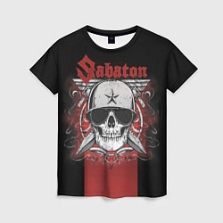 Футболка женская Sabaton Army Skull, цвет: 3D-принт