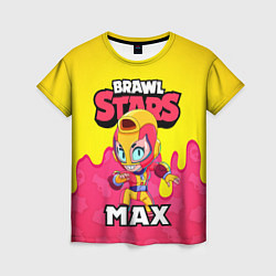 Футболка женская BRAWL STARS MAX, цвет: 3D-принт