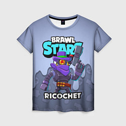 Футболка женская BRAWL STARS RICOCHET, цвет: 3D-принт