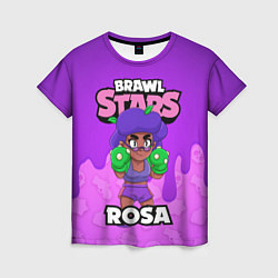 Футболка женская BRAWL STARS ROSA, цвет: 3D-принт