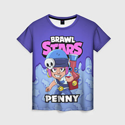 Футболка женская BRAWL STARS PENNY, цвет: 3D-принт