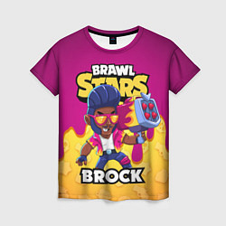 Футболка женская BRAWL STARS BROCK, цвет: 3D-принт