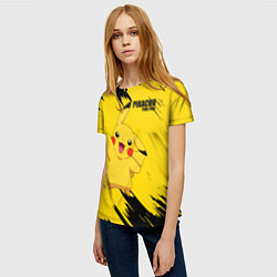 Футболка женская PIKACHU: PIKA PIKA, цвет: 3D-принт — фото 2
