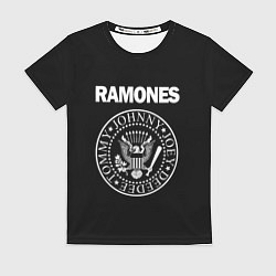 Футболка женская RAMONES, цвет: 3D-принт