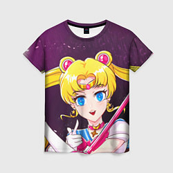 Футболка женская Sailor Moon, цвет: 3D-принт