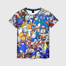 Женская футболка SONIC PATTERN