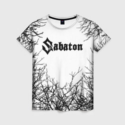 Футболка женская SABATON, цвет: 3D-принт
