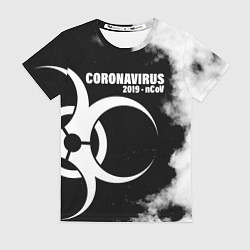 Футболка женская Coronavirus 2019 - nCoV, цвет: 3D-принт