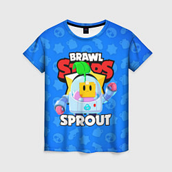 Футболка женская BRAWL STARS SPROUT, цвет: 3D-принт