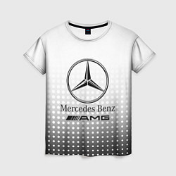 Футболка женская Mercedes-Benz, цвет: 3D-принт