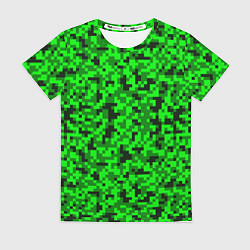 Футболка женская КАМУФЛЯЖ GREEN, цвет: 3D-принт