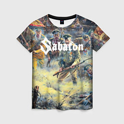 Футболка женская Sabaton, цвет: 3D-принт