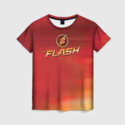 Футболка женская The Flash Logo Pattern, цвет: 3D-принт