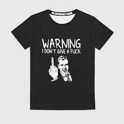 Футболка женская Warning, цвет: 3D-принт