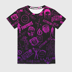 Женская футболка TRAVIS SCOTT X FORTNITE