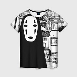 Футболка женская No-Face Spirited Away Ghibli, цвет: 3D-принт