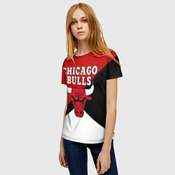 Футболка женская CHICAGO BULLS, цвет: 3D-принт — фото 2