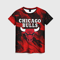 Футболка женская CHICAGO BULLS, цвет: 3D-принт