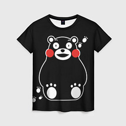 Футболка женская Kumamon, цвет: 3D-принт