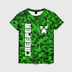 Футболка женская MINECRAFT CREEPER, цвет: 3D-принт