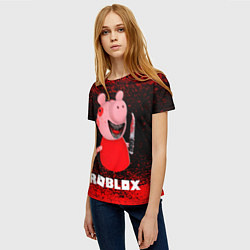 Футболка женская Roblox Piggy, цвет: 3D-принт — фото 2