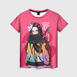 Футболка женская Нэдзуко Камадо, цвет: 3D-принт
