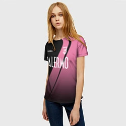 Футболка женская PALERMO FC, цвет: 3D-принт — фото 2