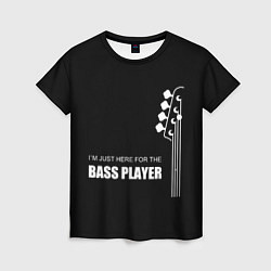 Женская футболка BASS PLAYER GUITAR