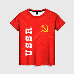 Женская футболка USSR СССР