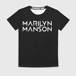 Футболка женская Marilyn Manson, цвет: 3D-принт