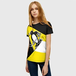 Футболка женская Pittsburgh Penguins Exclusive, цвет: 3D-принт — фото 2