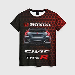 Футболка женская Honda Civic Type R, цвет: 3D-принт