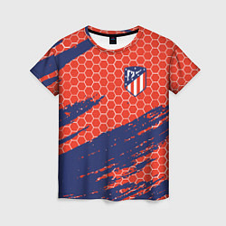 Футболка женская Atletico Madrid, цвет: 3D-принт