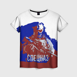 Футболка женская Спецназ России, цвет: 3D-принт