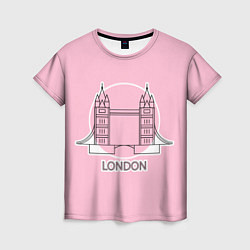 Футболка женская Лондон London Tower bridge, цвет: 3D-принт