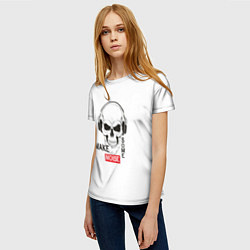 Футболка женская Make some noise, цвет: 3D-принт — фото 2