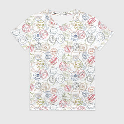 Женская футболка Штампы мира