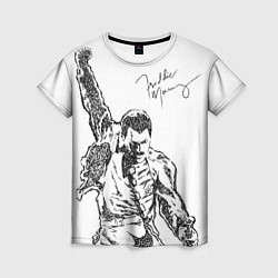 Футболка женская Freddie Mercury, цвет: 3D-принт