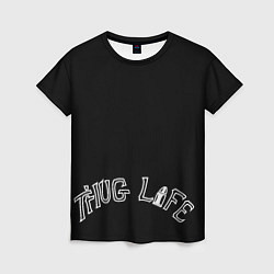 Футболка женская Thug Life Tatto OG 90s black, цвет: 3D-принт