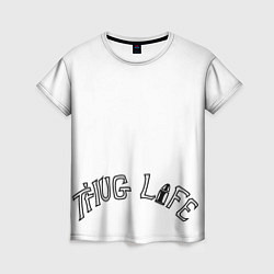 Футболка женская Thug Life Tatto OG 90s White, цвет: 3D-принт