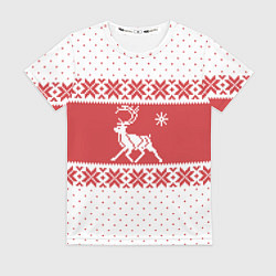 Женская футболка Северный Олень