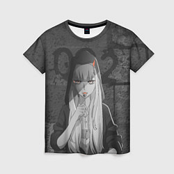Футболка женская Zero Two, цвет: 3D-принт