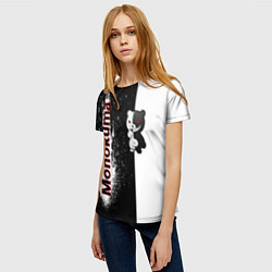Футболка женская Monokuma, цвет: 3D-принт — фото 2