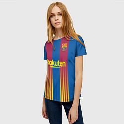 Футболка женская FC Barcelona El Clasico La Liga 202122, цвет: 3D-принт — фото 2