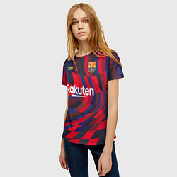 Футболка женская FC Barcelona La Liga Pre-Match 202122, цвет: 3D-принт — фото 2